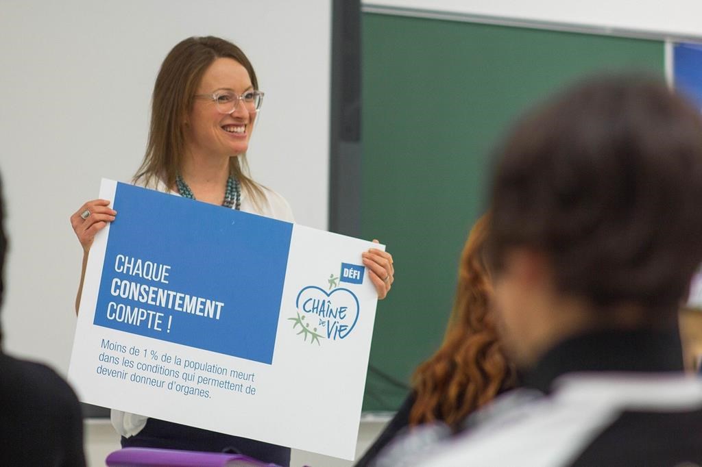 Le Défi Chaîne de vie vise à sensibiliser les jeunes Québécois au don d'organes