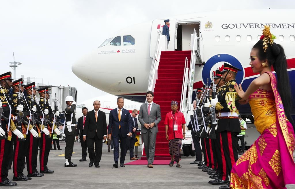Le premier ministre Justin Trudeau est arrivé en Indonésie pour le sommet du G20