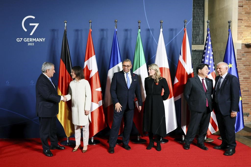 Les ministres des Affaires étrangères du G7 témoignent de leur appui à l'Ukraine