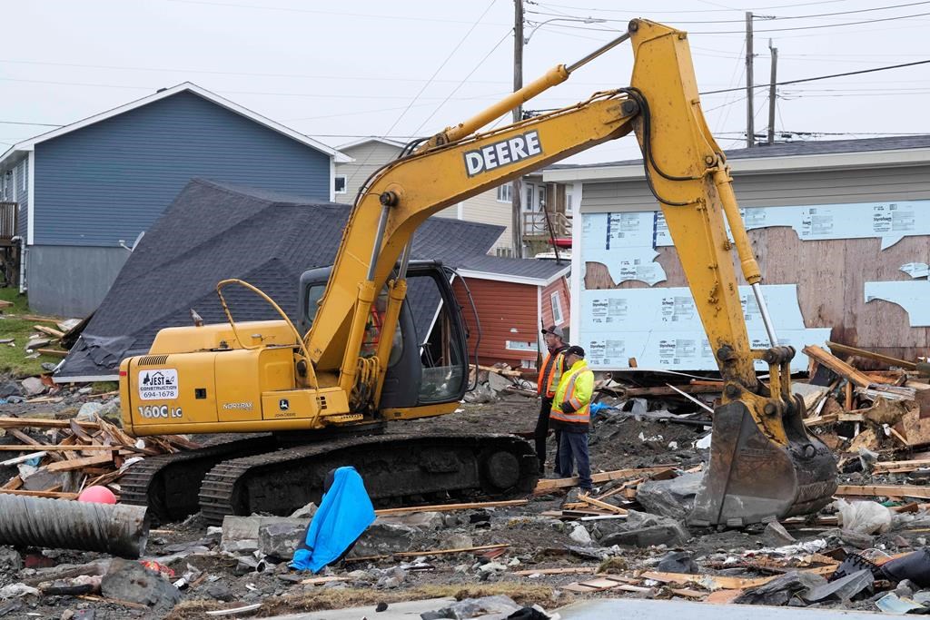 Une petite ville de Terre-Neuve durement frappée par Fiona a reçu de fortes pluies