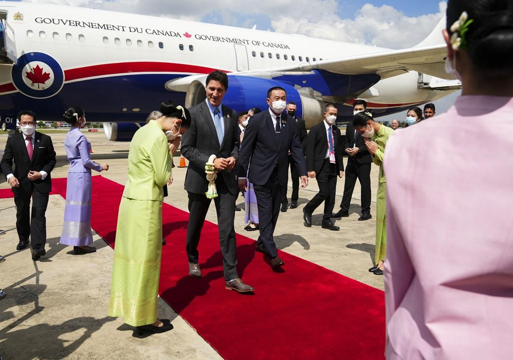 Justin Trudeau poursuit sa tournée de l'Indo-Pacifique avec un arrêt en Thaïlande