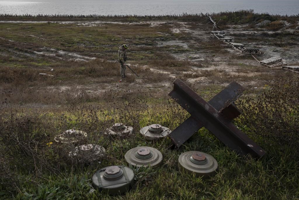 À la chasse aux mines dans les champs de l'Ukraine