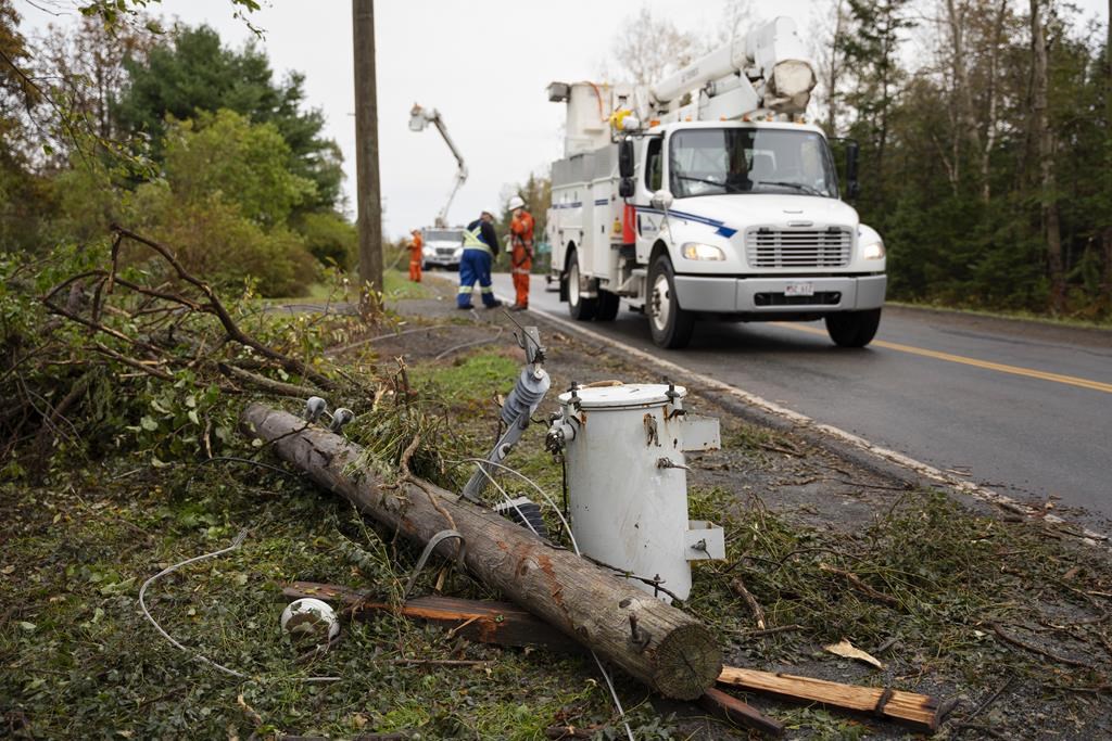 Les vents violents causent plusieurs pannes d'électricité dans les Maritimes