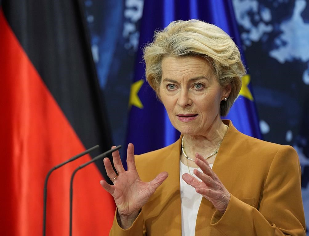 La présidente de la Commission européenne entame une courte visite au Canada
