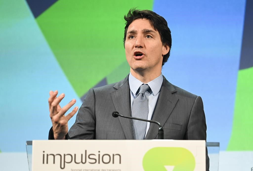 Transport électrique: Justin Trudeau à l'ouverture du sommet IMPULSION à Montréal