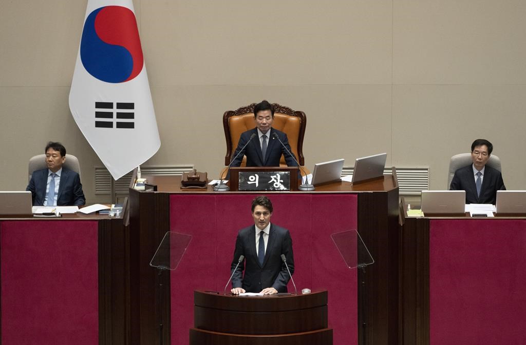 Discours de Trudeau à l'Assemblée nationale sud-coréenne: l'autoritarisme progresse