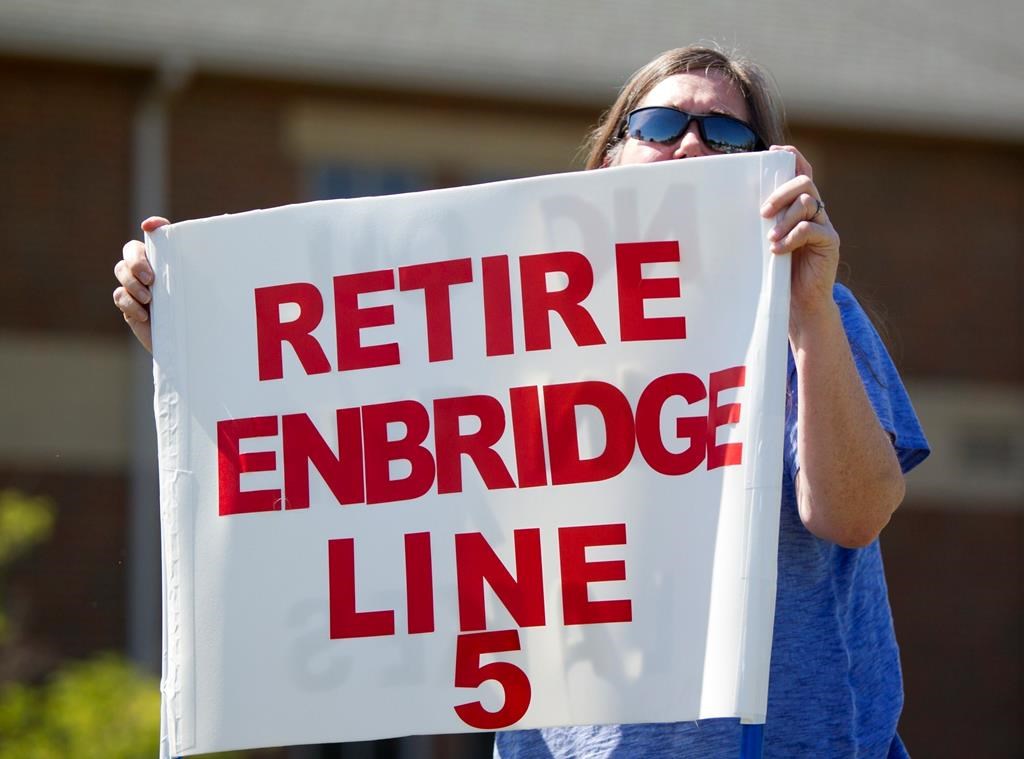 La controversée canalisation 5 d'Enbridge pourrait être menacée par l'érosion