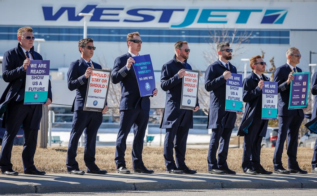 WestJet: préavis de grève des pilotes, avions au sol possiblement vendredi prochain