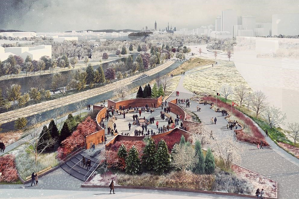 Concept choisi pour le Monument commémoratif de la mission du Canada en Afghanistan