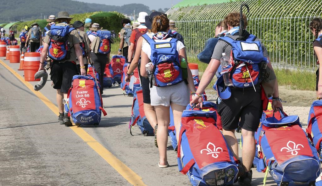 Des milliers de scouts, dont des Canadiens, évacués en Corée du Sud à cause du typhon