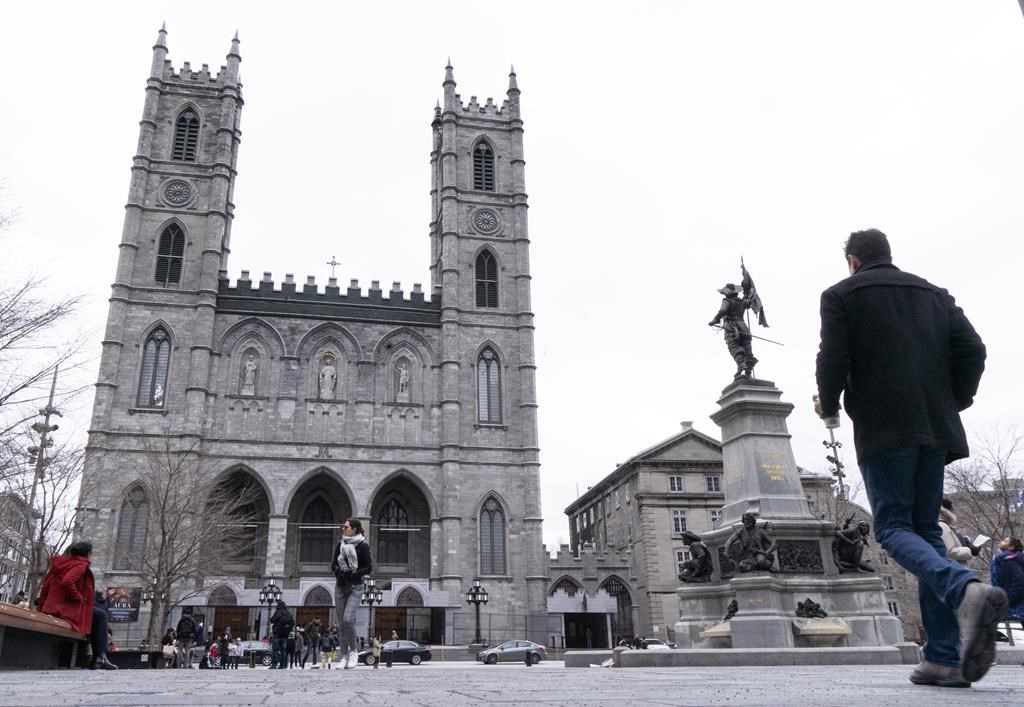 Incendie criminel visant la Basilique Notre-Dame, dans le Vieux-Montréal