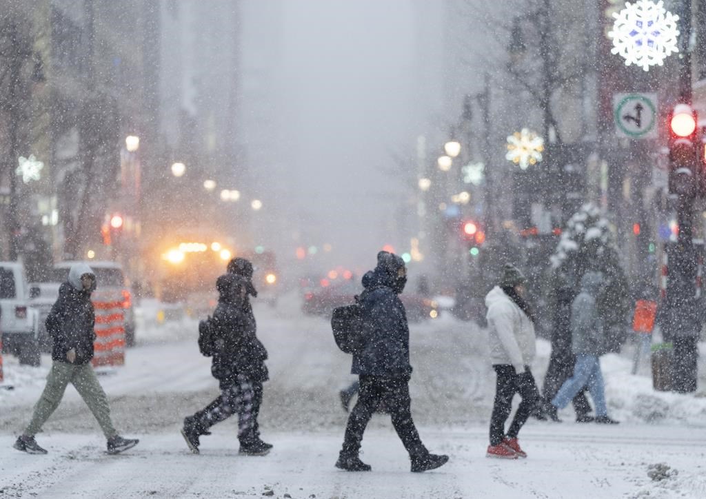 Une tempête hivernale s'abat sur le Québec jusqu'à mercredi soir