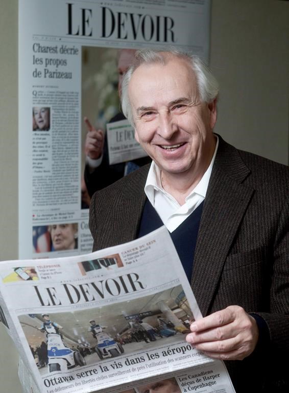 L'ex-directeur du Devoir, Bernard Descôteaux, s'éteint à l'âge de 77 ans