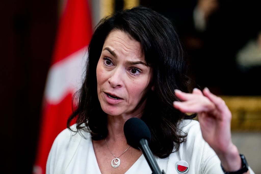 Joly voulait aplanir encore la motion sur les ventes d'armes à Israël, selon le NPD