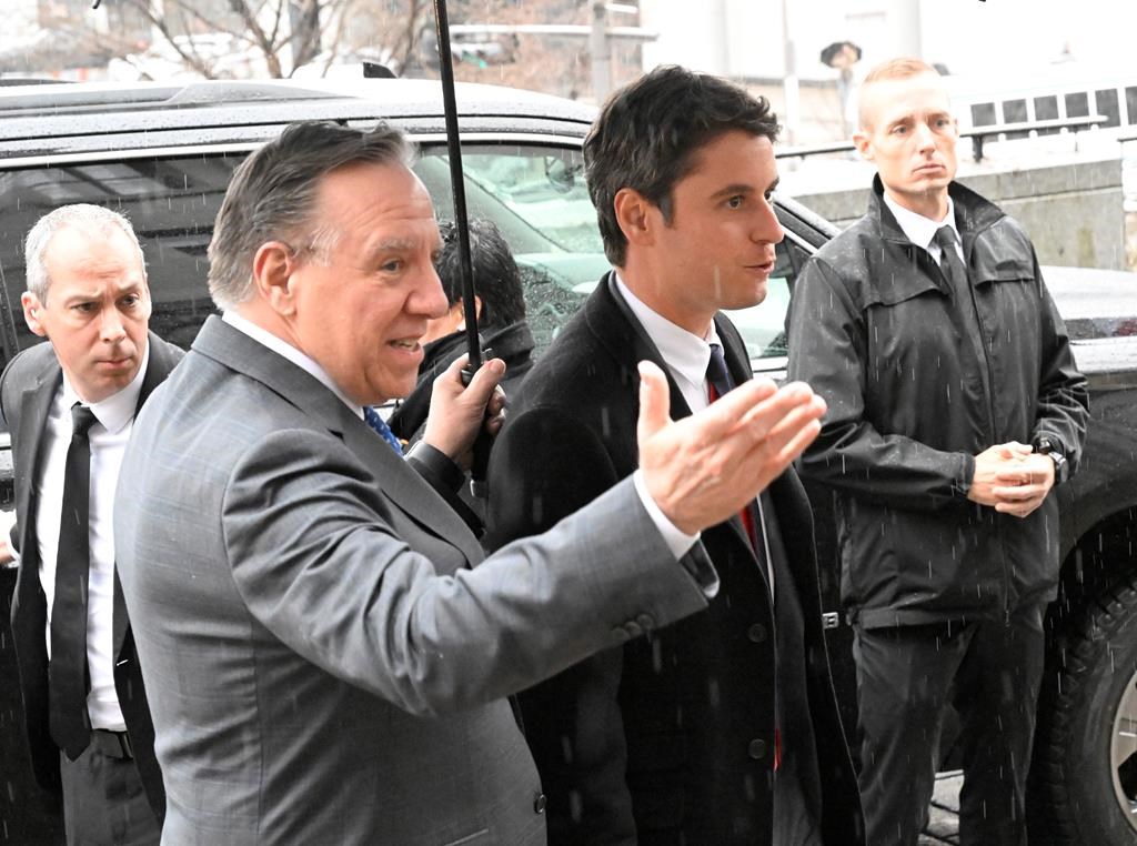 Le premier ministre de la France Gabriel Attal poursuit sa visite au Québec