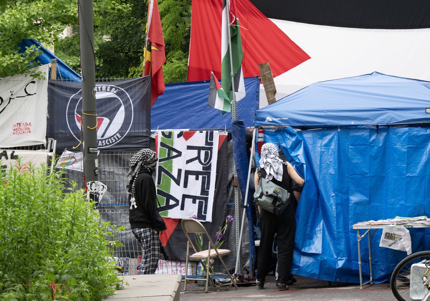 Les manifestants démantèleront leur campement à l'UQAM d'ici une semaine