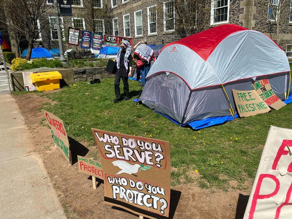 Un campement propalestinien a été installé à l’Université Dalhousie, à Halifax
