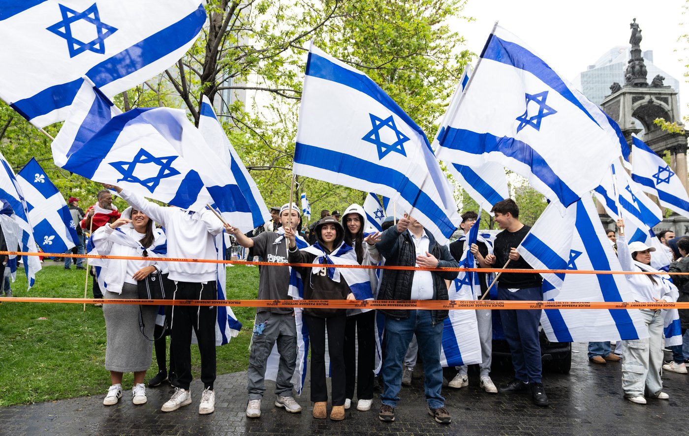 Des manifestants pro-israéliens ont marché dans la Ville-Reine