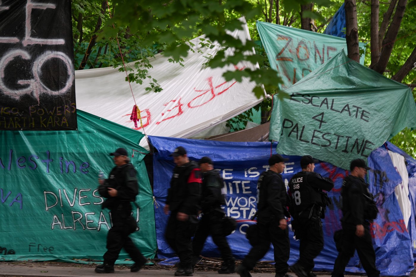 Un homme de 66 ans arrêté au campement propalestinien sur le terrain de McGill