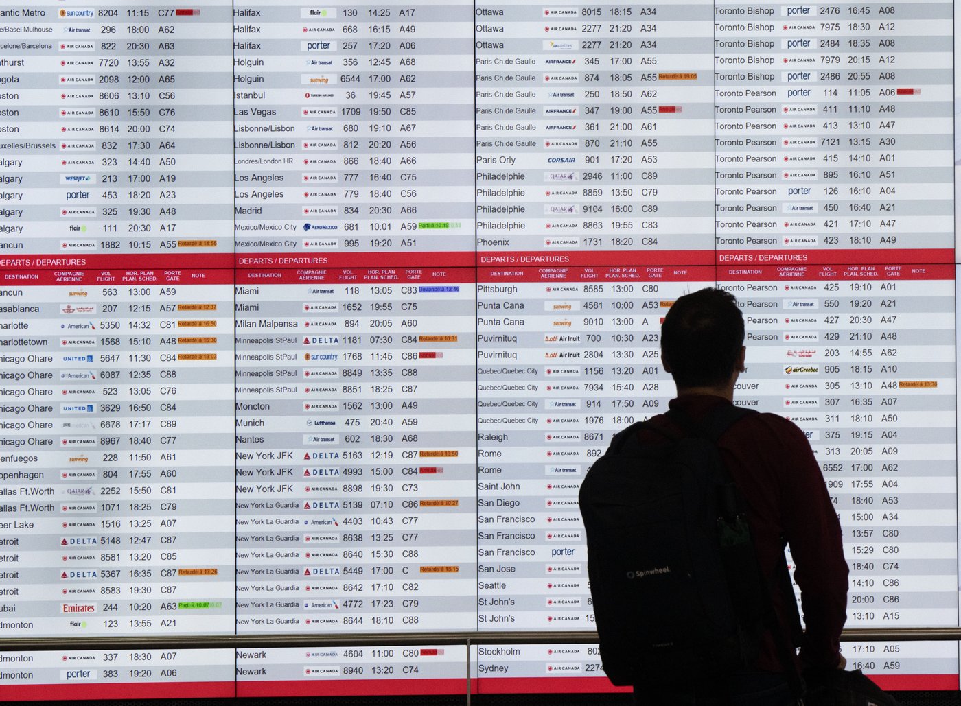 La situation redevient à la normale dans les aéroports et hôpitaux canadiens