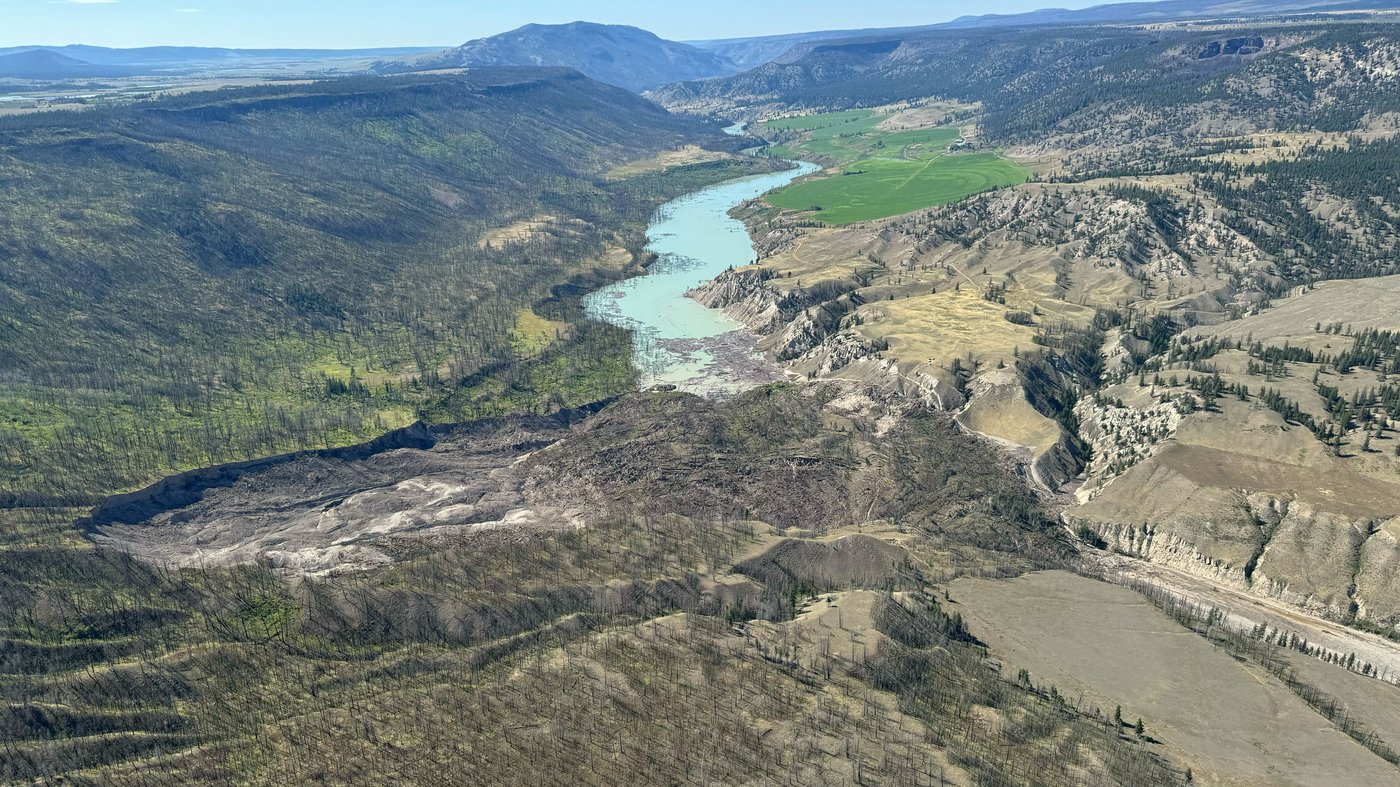 Glissement en C.-B.: les modèles suggèrent une réduction de la menace d'inondation