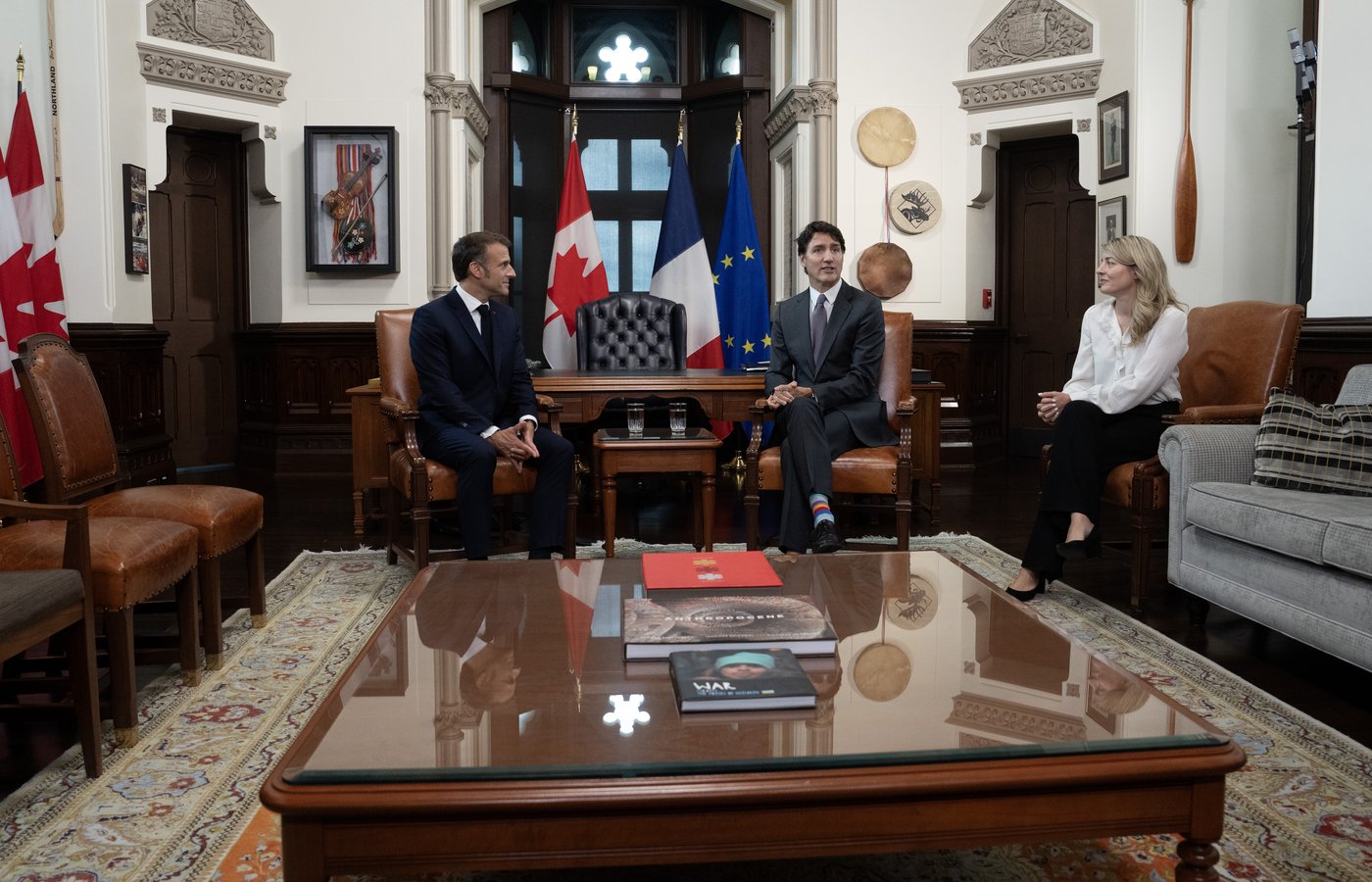 Trudeau et Macron ont notamment discuté du Liban et de Haïti