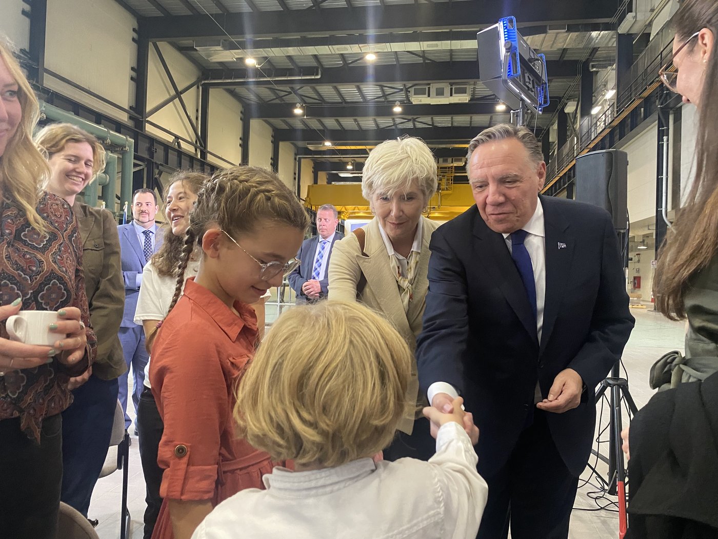 François Legault désigne de l’aménagement hydroélectrique Bernard-Landry
