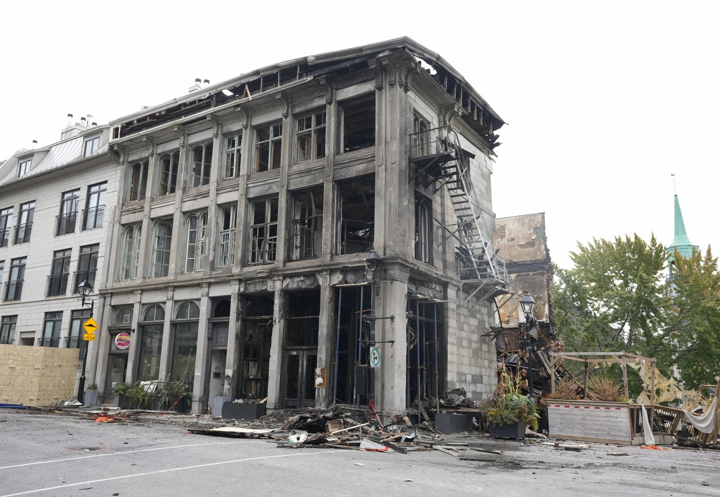 Les deux suspects dans l'incendie dans le Vieux-Montréal comparaîtront samedi