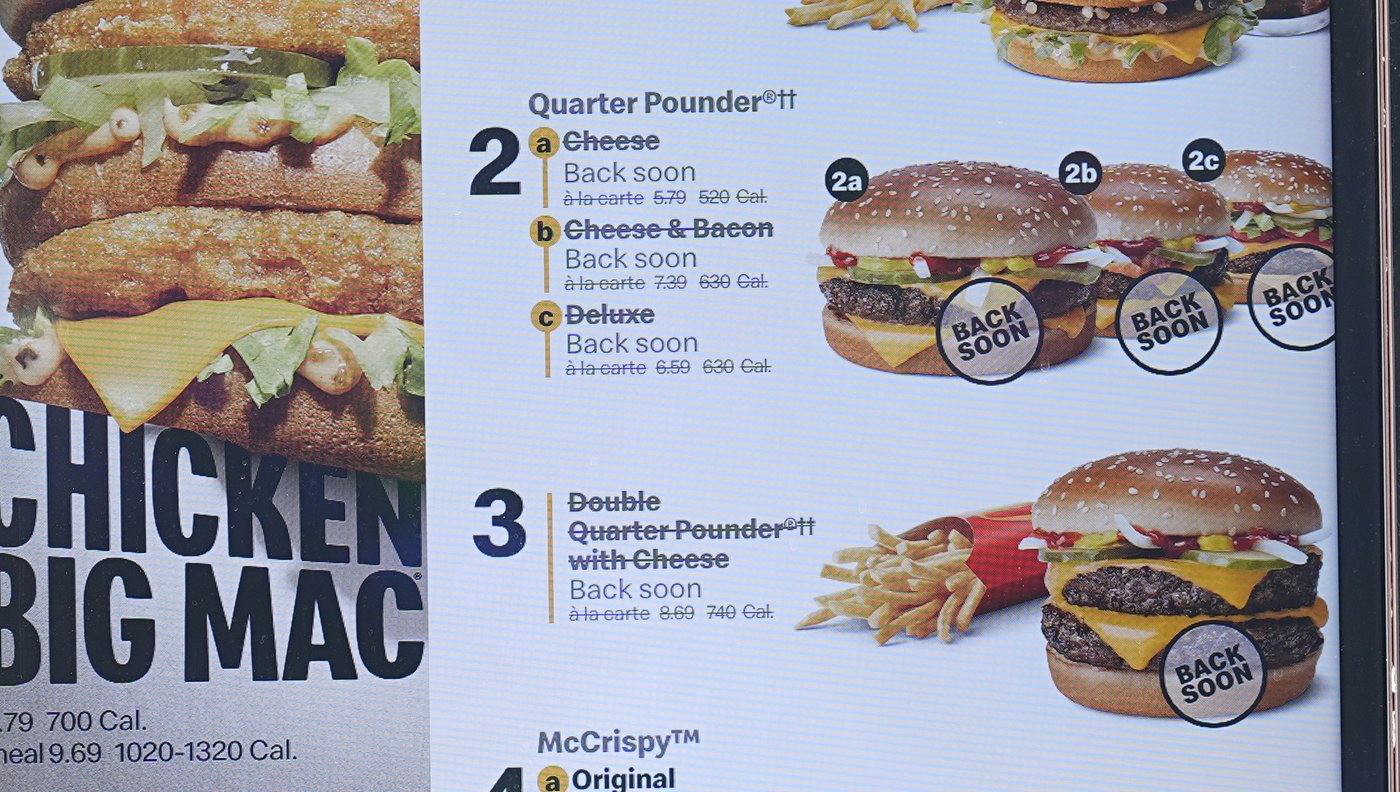 McDonald's: au moins 75 personnes sont touchées par une épidémie d'E. coli