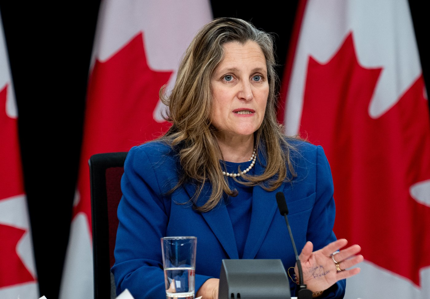 Alerte: Chrystia Freeland présentera son énoncé économique d'automne lundi prochain