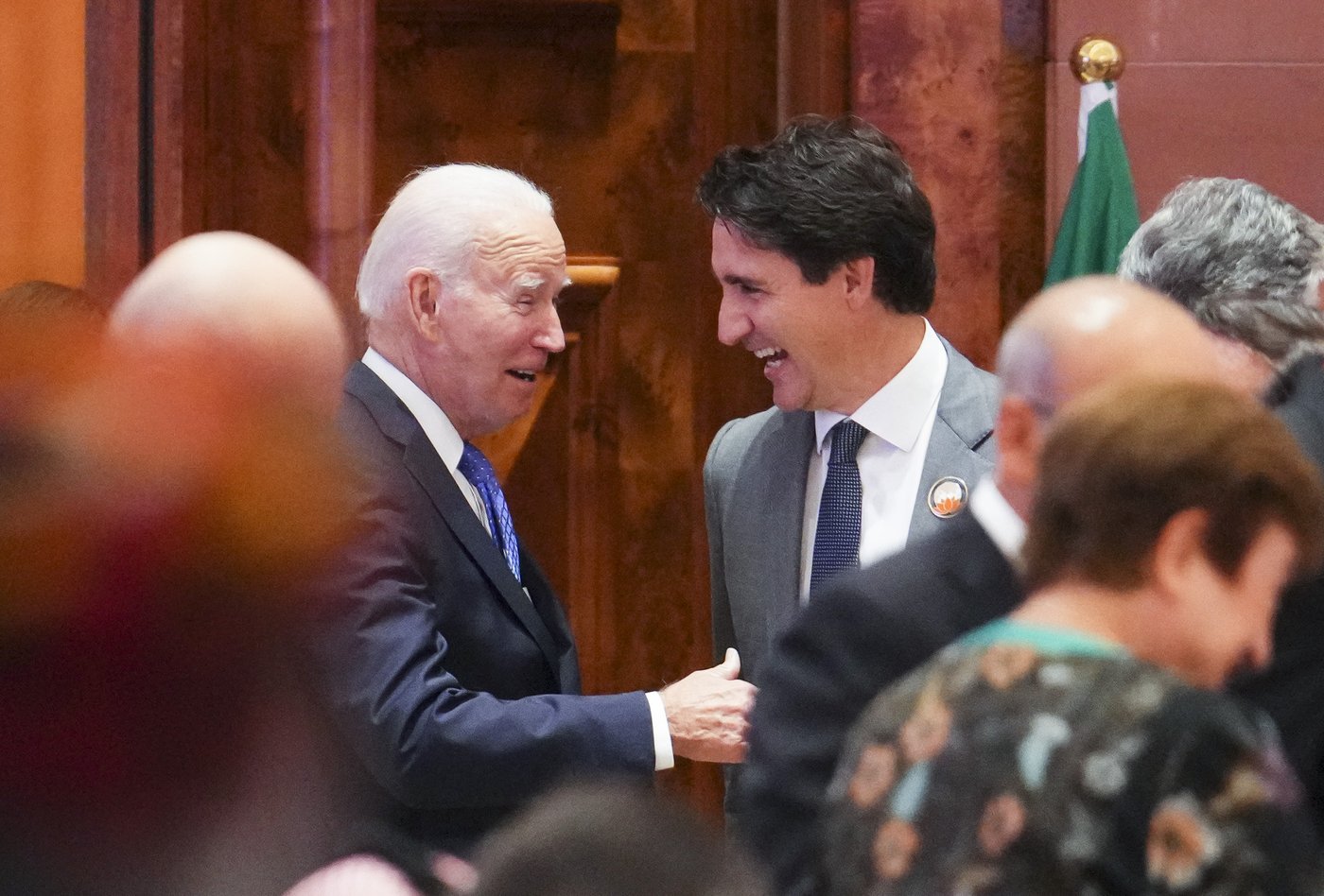 Le président américain Joe Biden rend hommage à son «ami» Justin Trudeau