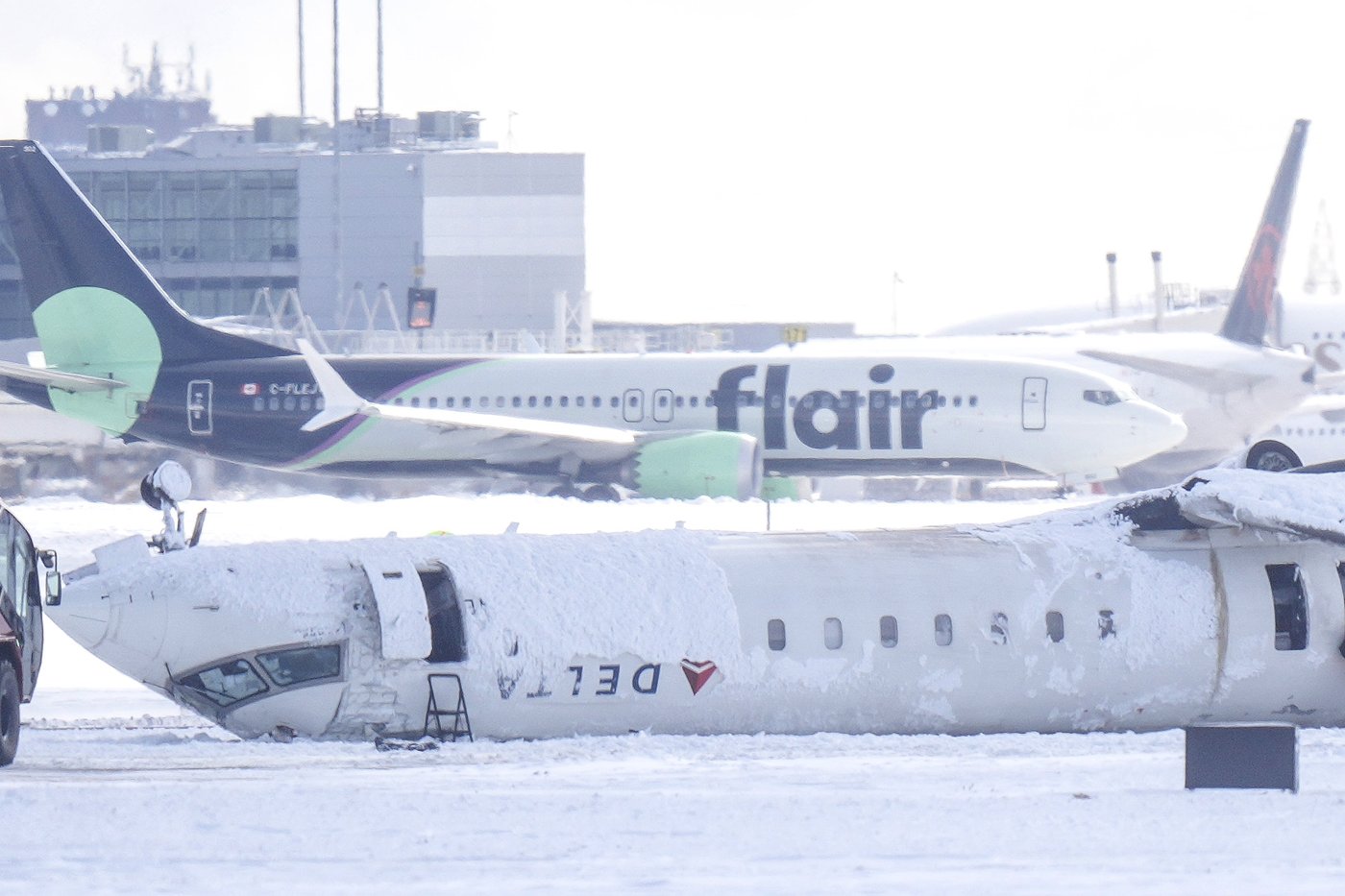 Le train d'atterrissage et le vent pourraient avoir contribué à l'accident d'avion