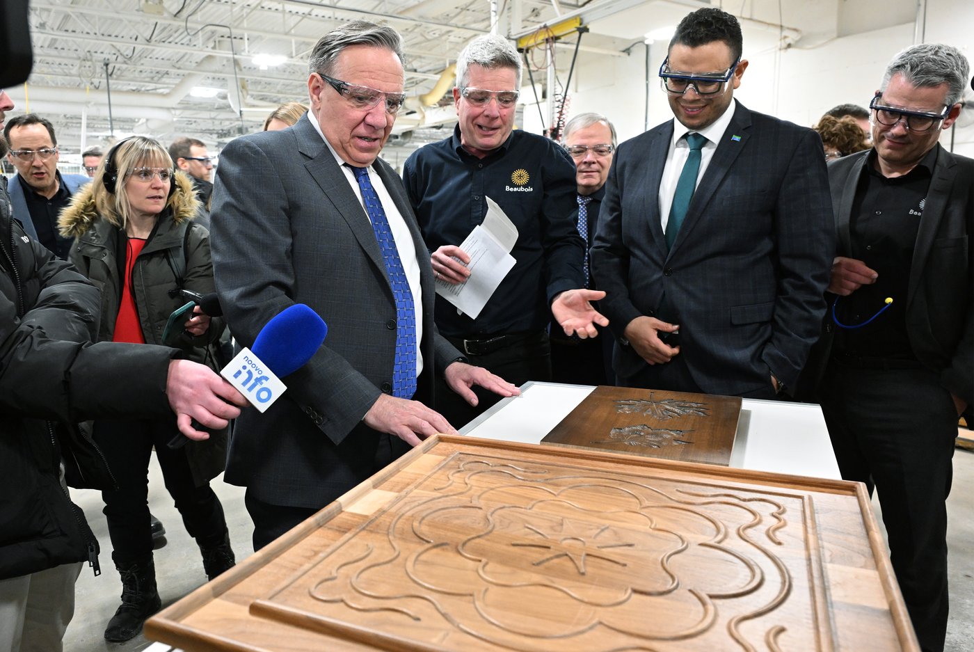 François Legault en Beauce pour parler de l'impact des droits de douane