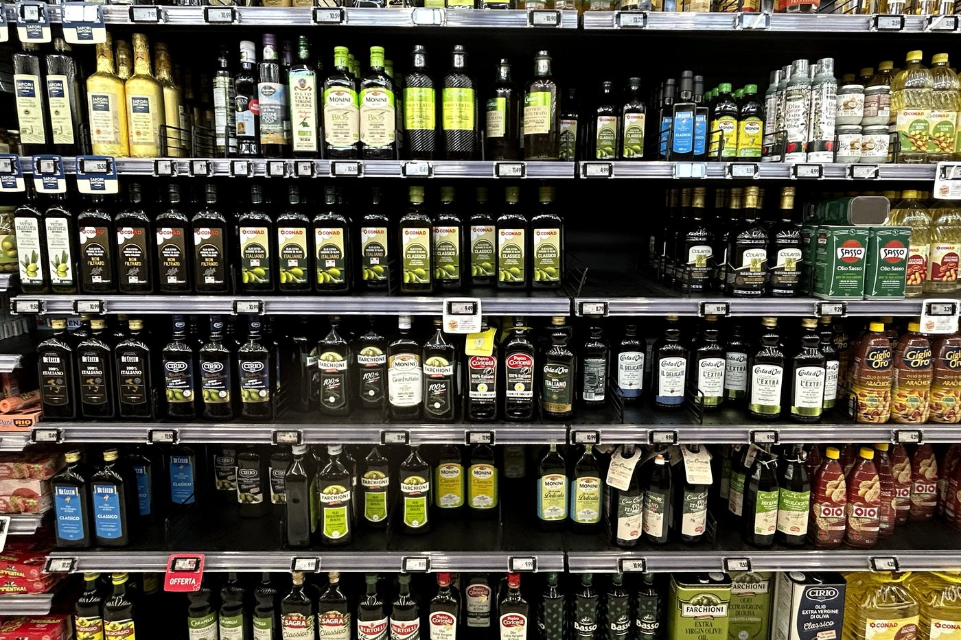 Une cargaison d'huile d'olive de plus d'un million de dollars a été volée à Montréal