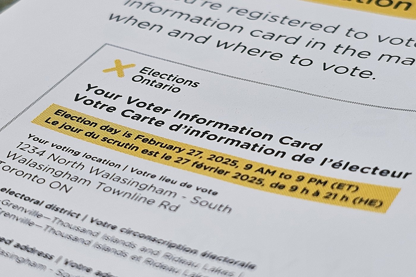 Le vote par anticipation commence jeudi pour les élections en Ontario