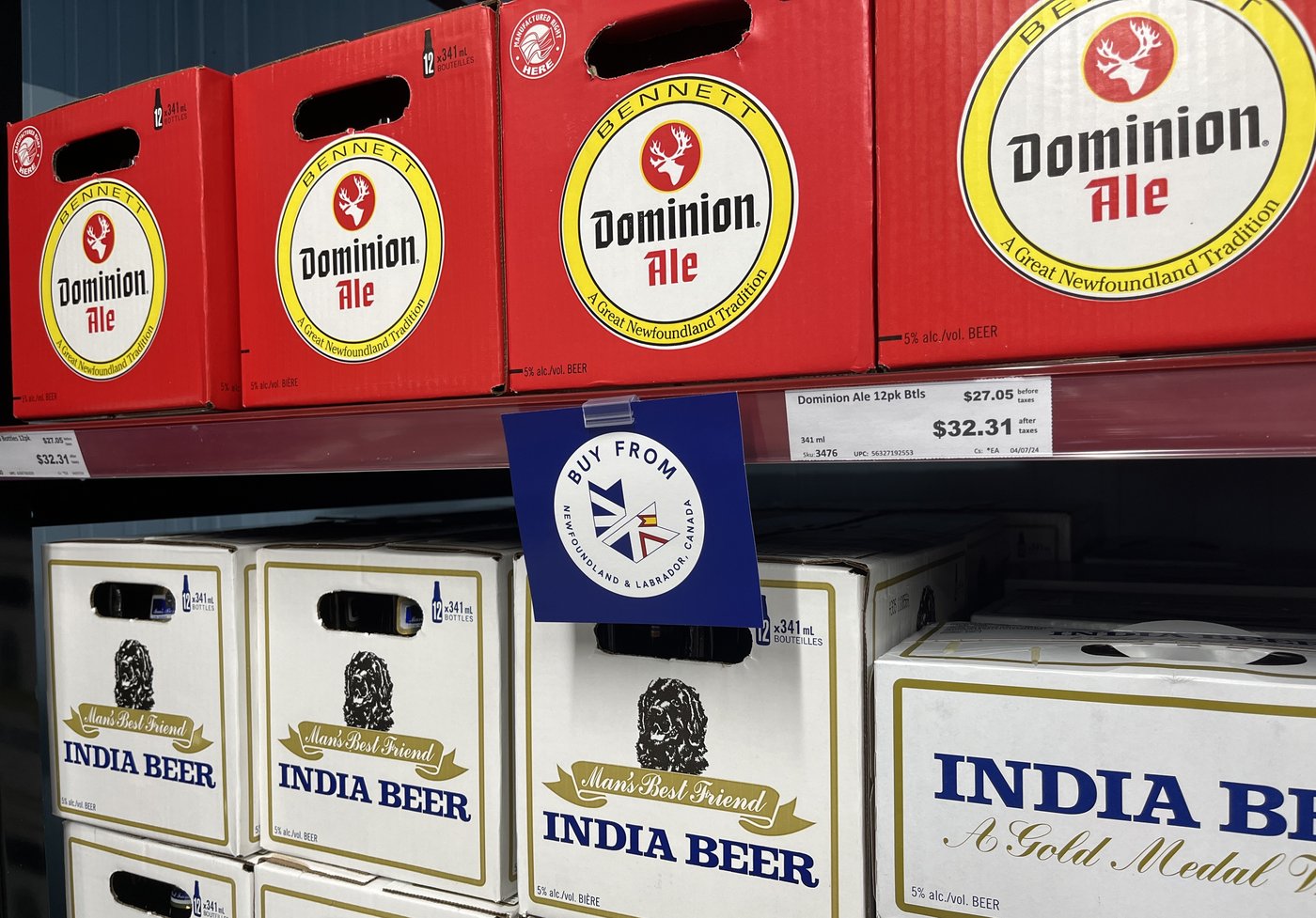 Le commerce interprovincial de bière menace des emplois à Terre-Neuve