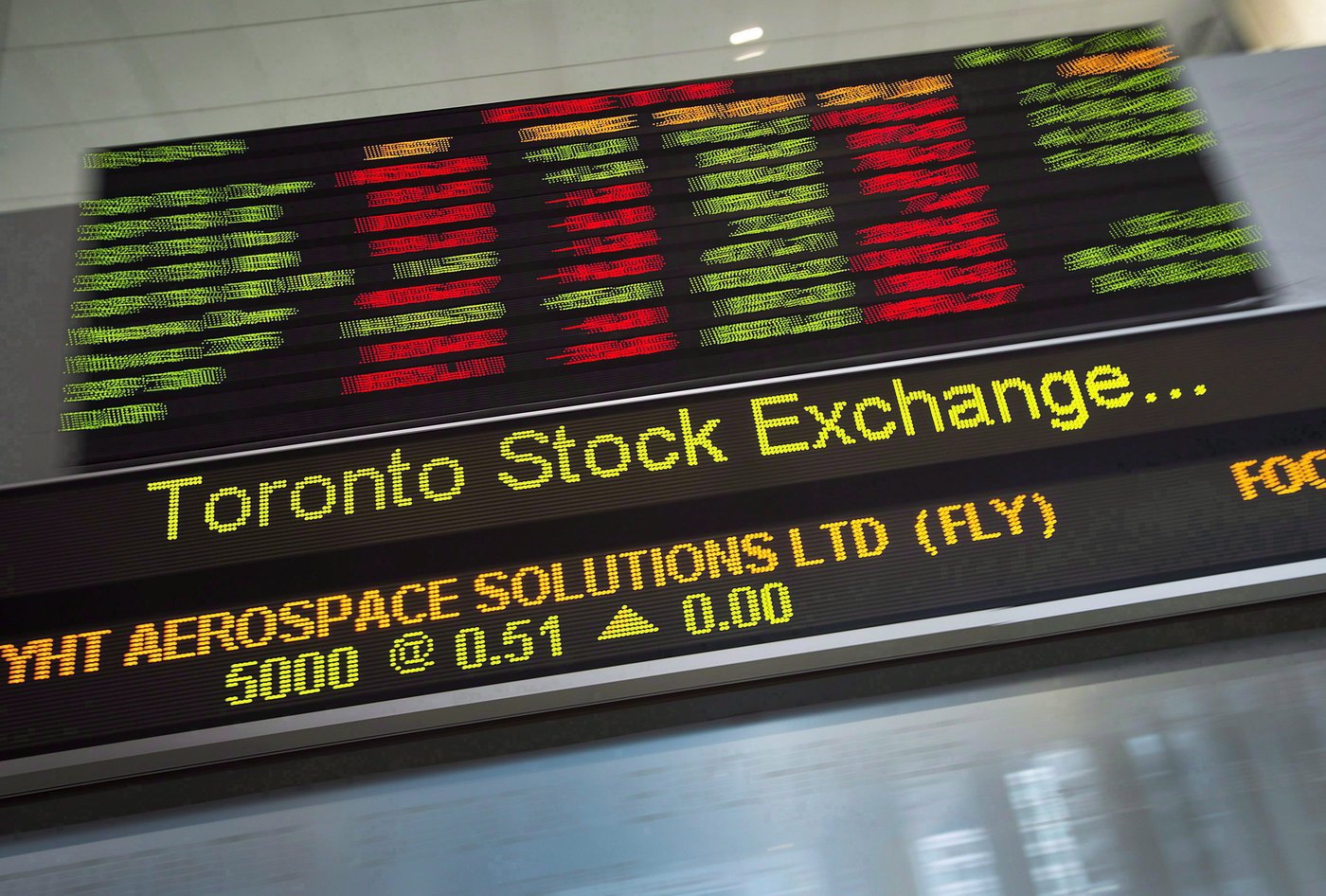 La Bourse de Toronto retraitait de près de 400 points en début de journée