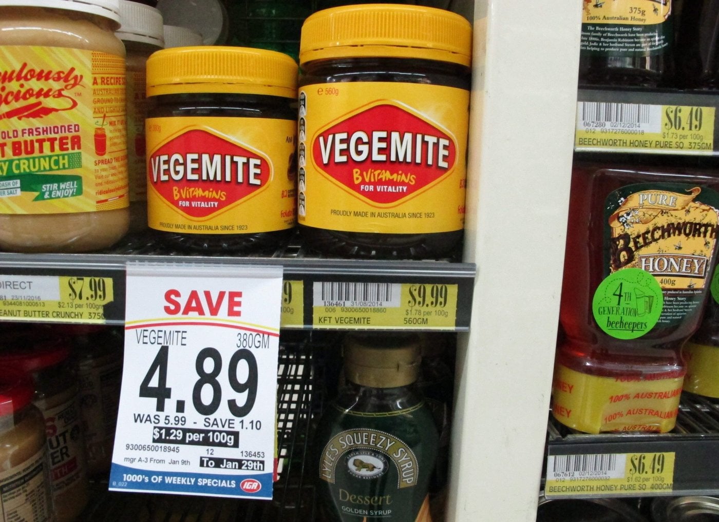 Après un différend avec l'inspection des aliments, la Vegemite est de nouveau permise