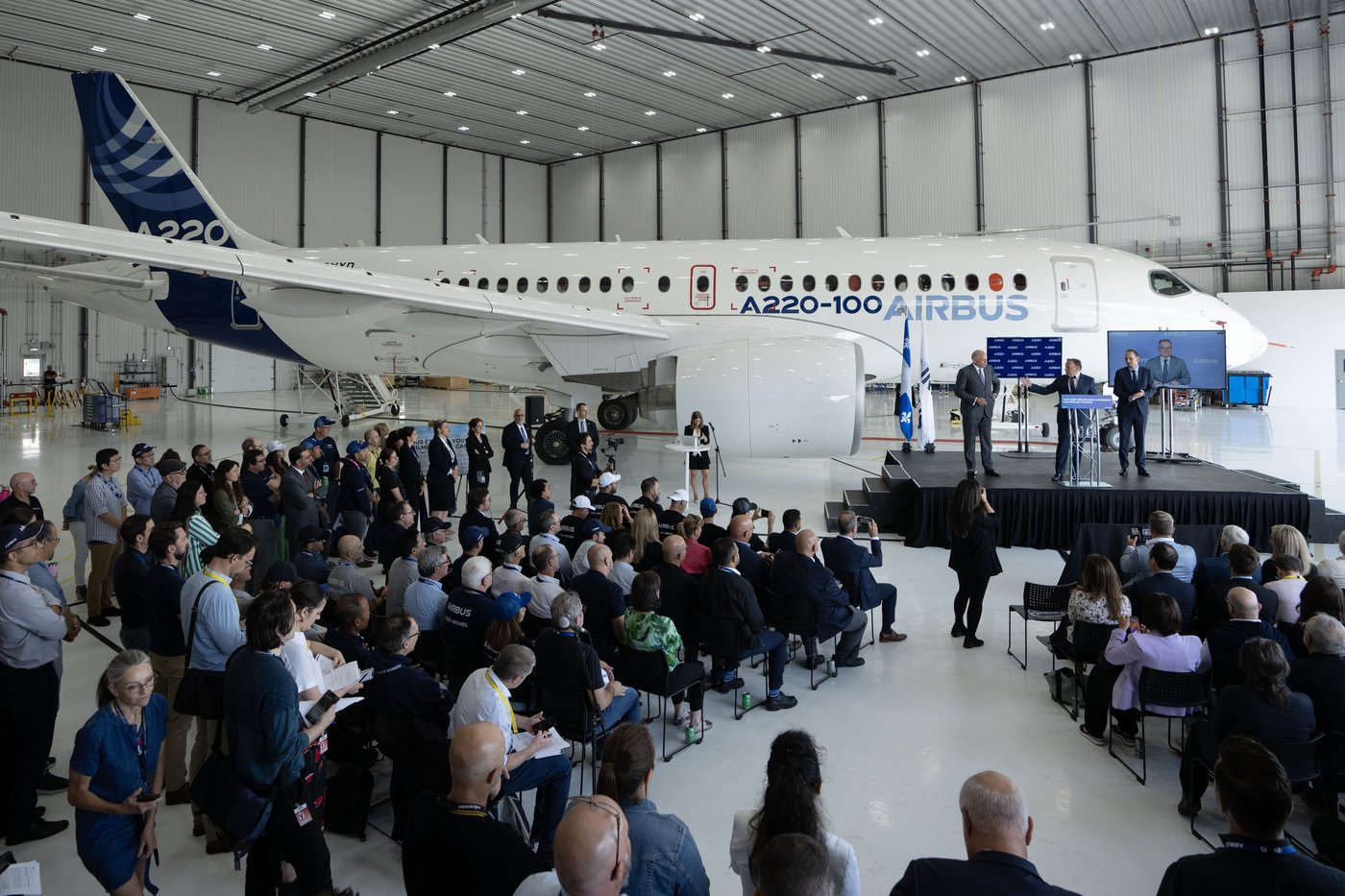 Commande ferme pour 40 Airbus A220, fabriqués à Mirabel, au Salon du Bourget