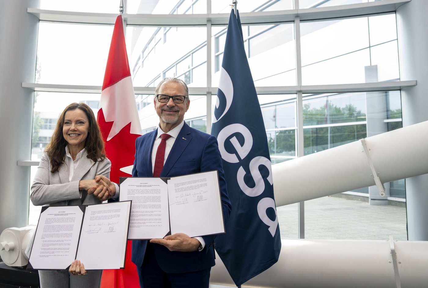 Les agences spatiales canadienne et européenne réaffirment leurs relations