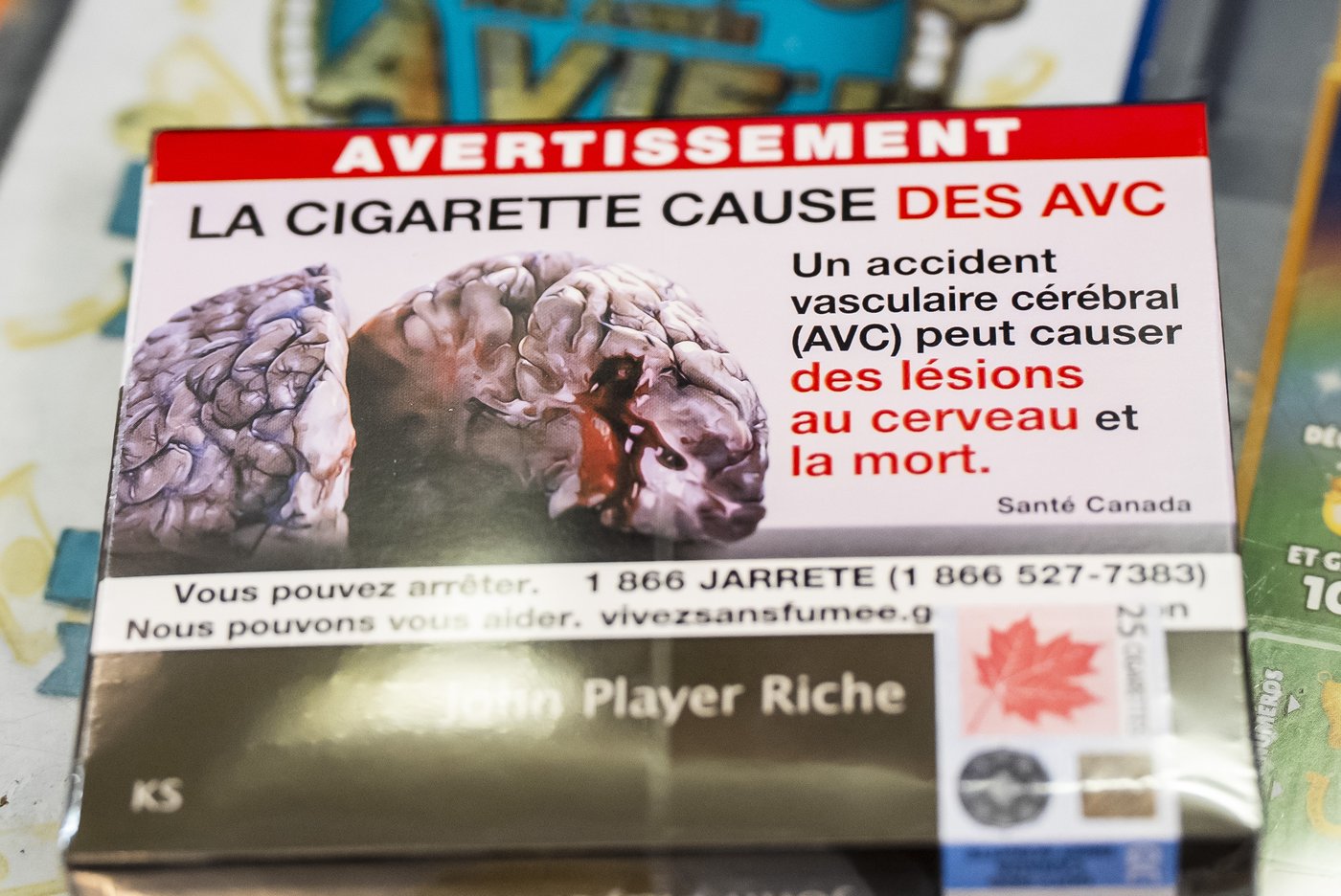 Oui, les photos provocantes sur les paquets de cigarettes sont efficaces