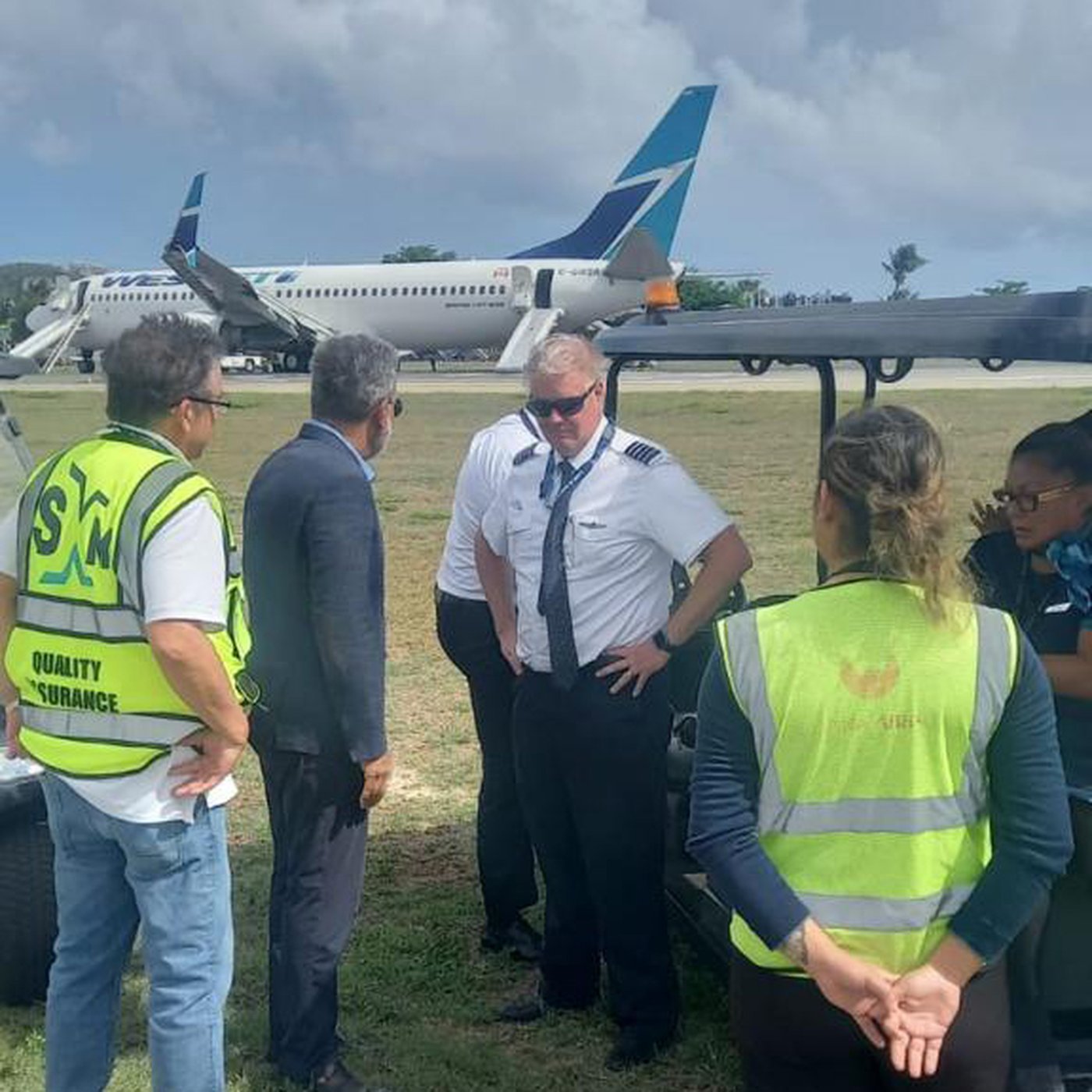 Le BST enquête sur l'atterrissage brutal d'un avion WestJet à Saint-Martin