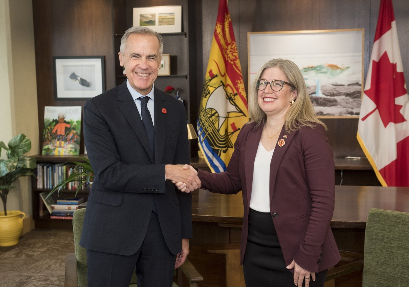 Mark Carney et Susan Holt laissent entrevoir l'appui fédéral à un projet au N.-B.