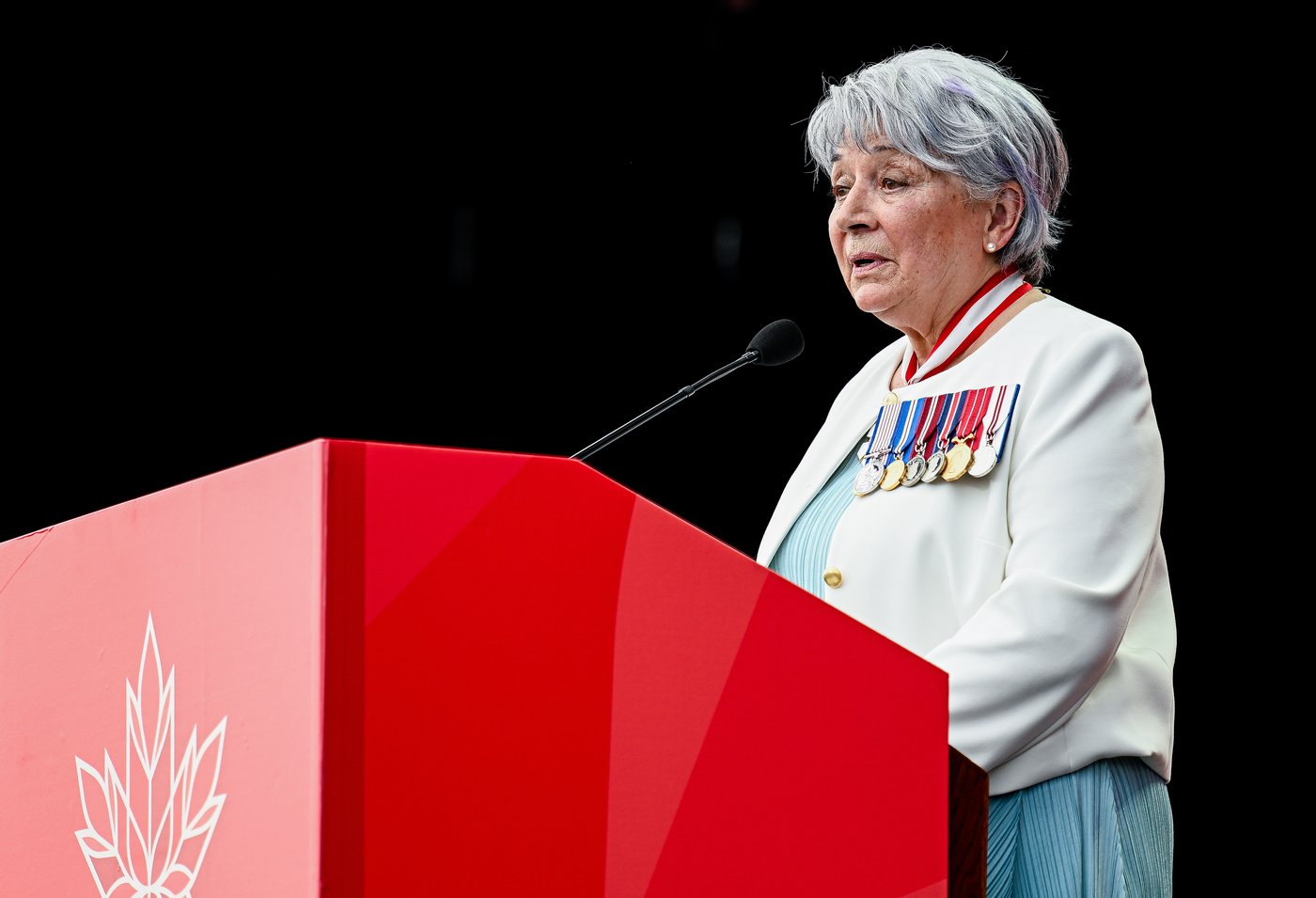 Mary Simon prend la parole lors d'un forum de l'ONU sur les peuples autochtones