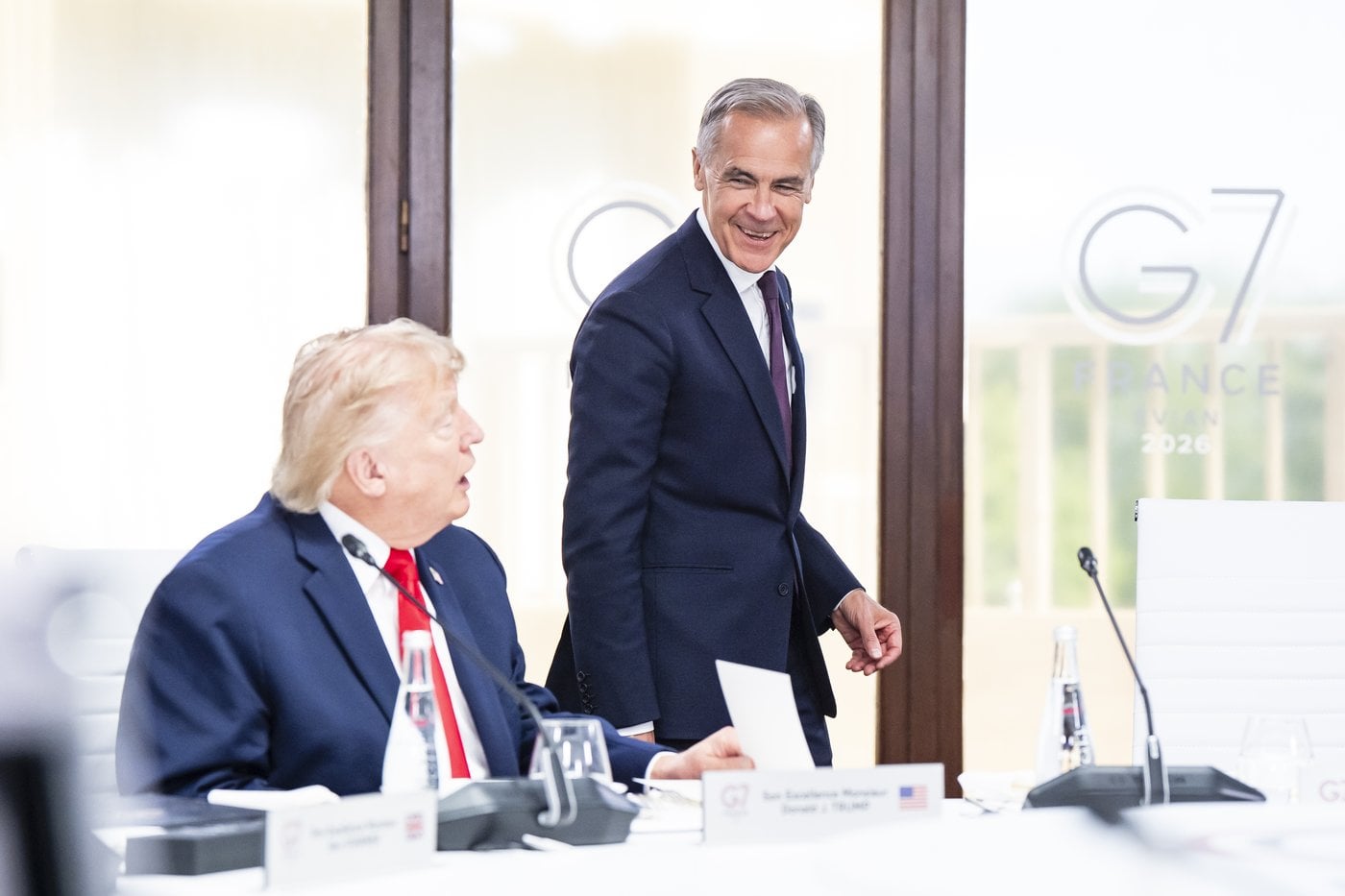 Mark Carney dit avoir parlé «sept ou huit» fois avec Donald Trump au Sommet du G7