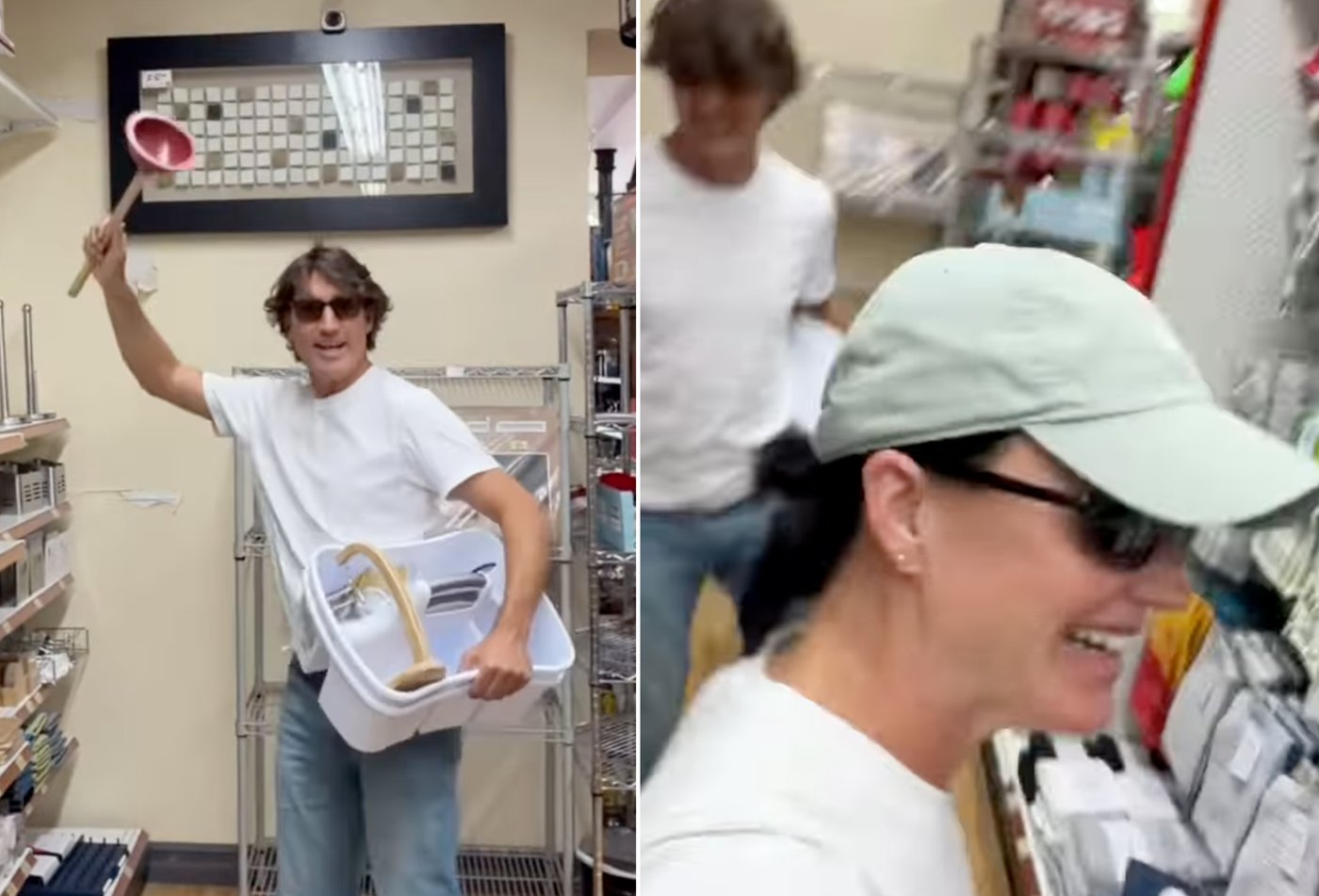Xav Trudeau fait danser son père et Katy Perry dans  une quincaillerie de Montréal