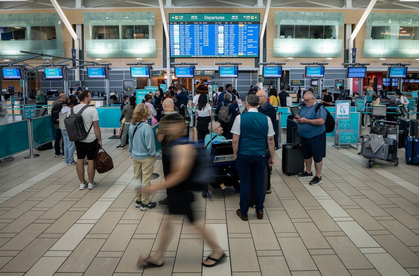 Certains vols de WestJet sont encore annulés mardi, peu après la grève