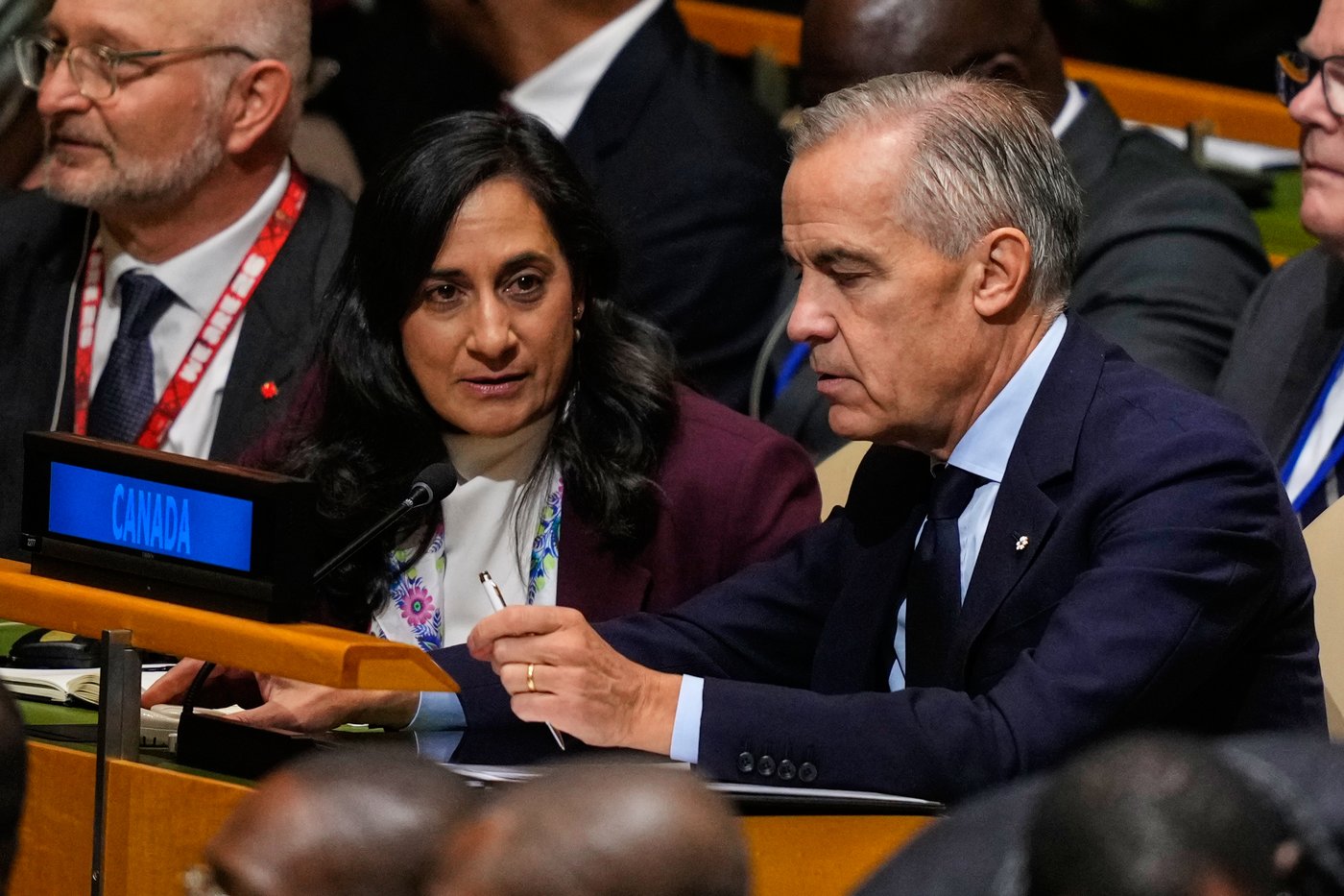 Conflit d'horaire de Carney: c'est la ministre Anand qui prendra la parole à l'ONU