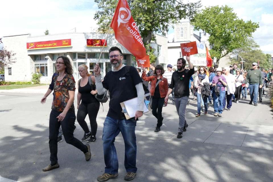Sit-in au bureau du premier ministre: Québec solidaire Lanaudière répond présent
