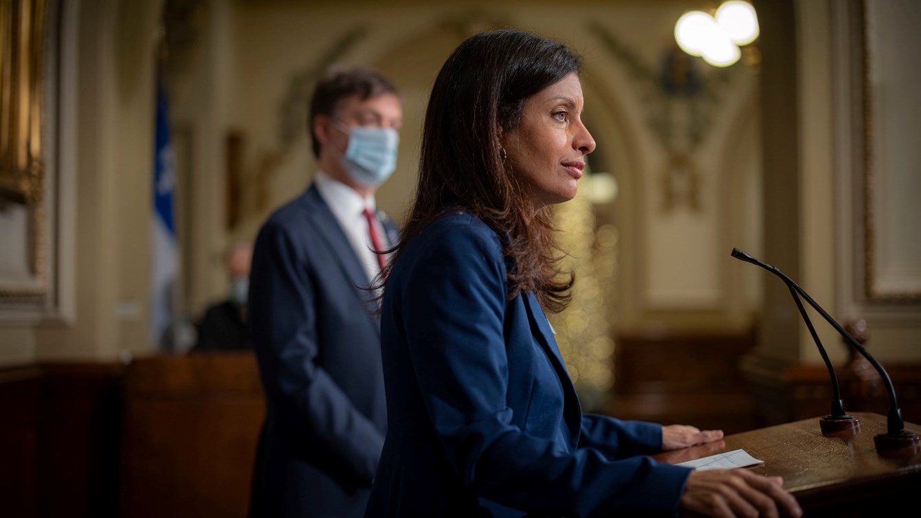 Déclaration de Dominique Anglade : Le gouvernement dépassé selon elle